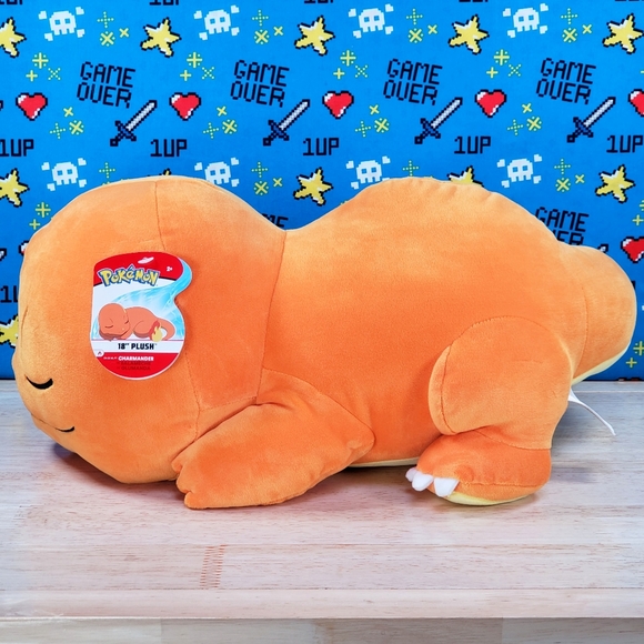 Jazwares Pokemon Charmander 18" UltraSoft Collectible Nintendo Toy Gaming Plush - Picture 3 of 10